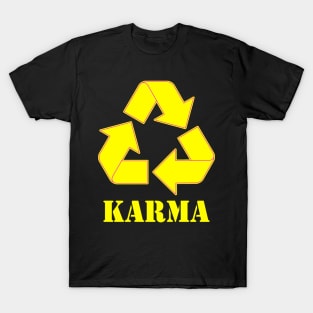 Karma Recycle Yellow T-Shirt